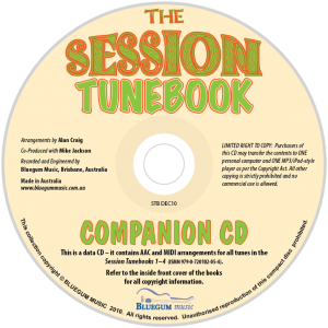 Session Tunebook: CD only